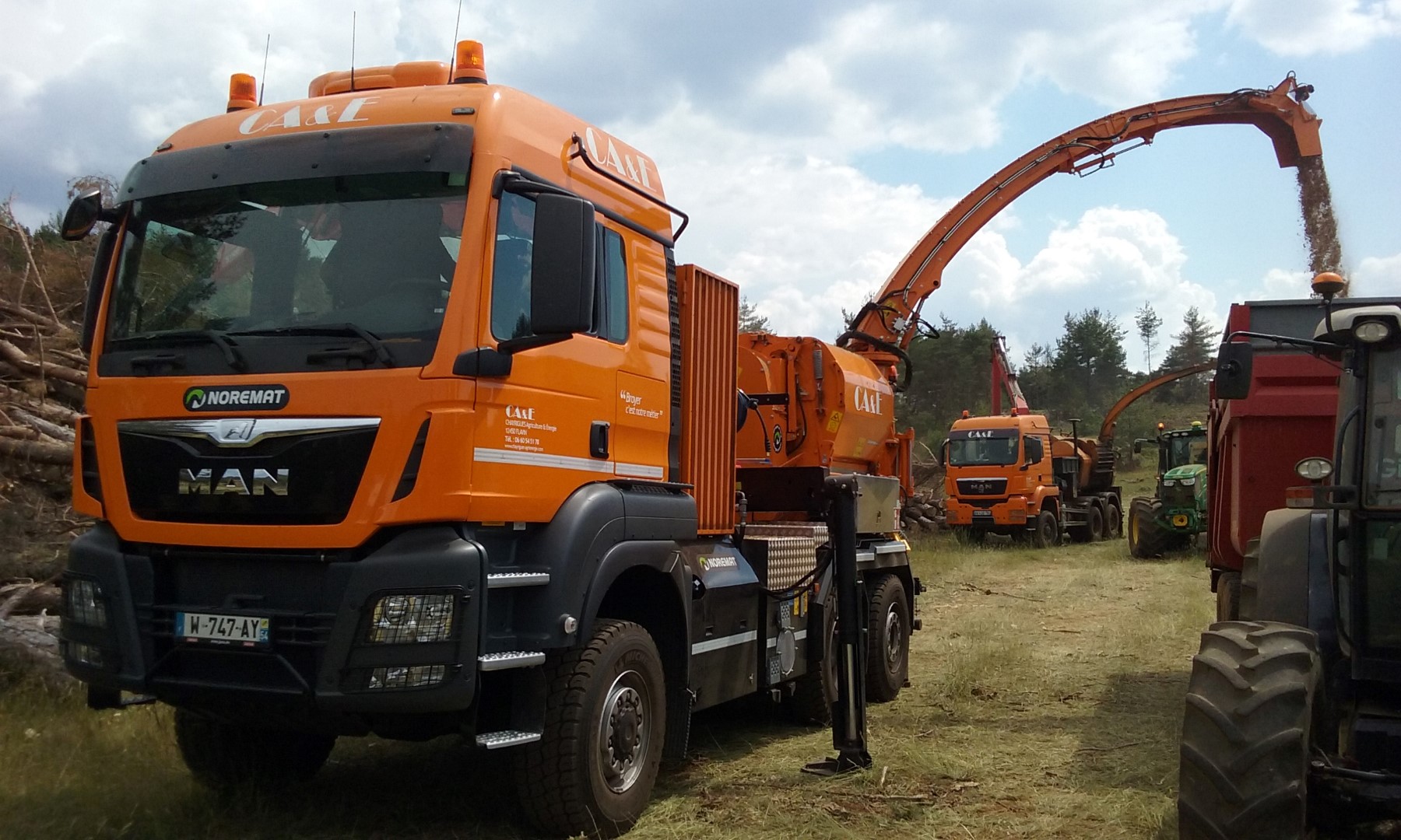 Déchiqueteuse sur camion Valormax Noremat Jenz 19